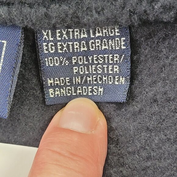 NWT Basic Edition Mens black fleece zipper vest size XL - Picture 9 of 11